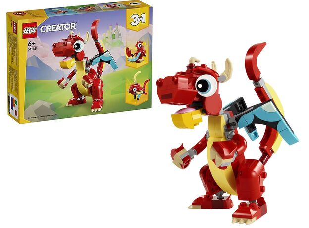 لگو کریتور 3 در 1 مدل اژدهای قرمز (31145), image 