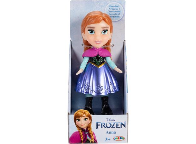 عروسک 8 سانتی پرنسس آنا با دامن بنفش Disney Frozen, image 4