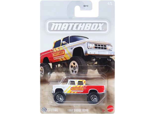 پک تکی ماشین Match Box سری Lifetime مدل 1968 Dodge D200, image 