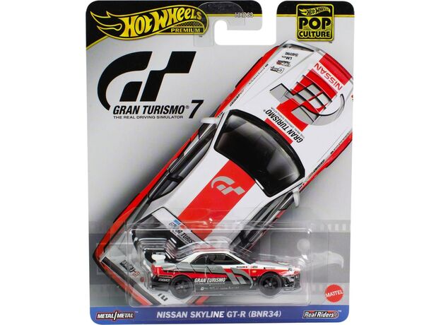 پک تکی ماشین  Hot Wheels Premium سری POP Culture مدل Nissan Skyline GT-R (BNR34), image 