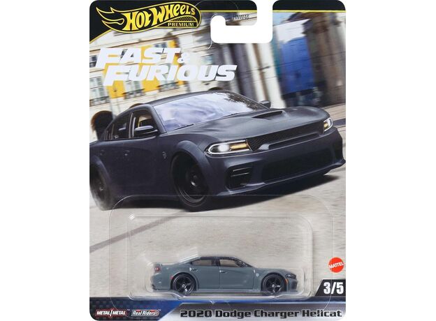 پک تکی ماشین Hot Wheels Premium سری Fast and Furious مدل 2020 Dodge Charger Hellcat, image 