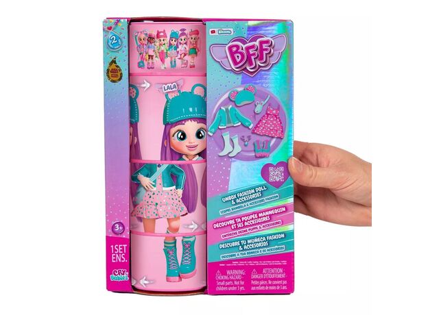 لالا عروسک 20 سانتی Cry Babies سری BFF, تنوع: 908369-Lala, image 8