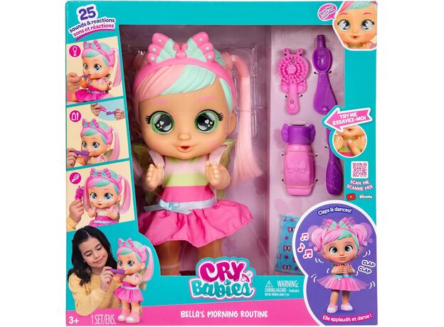 بلا عروسک 34 سانتی Cry Babies با روتین صبحگاهی, image 7