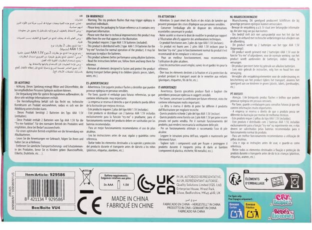 عروسک 2 در 1 لونا و پاپی 30 سانتی  Cry Babiesسری Goodnight Friends, image 9