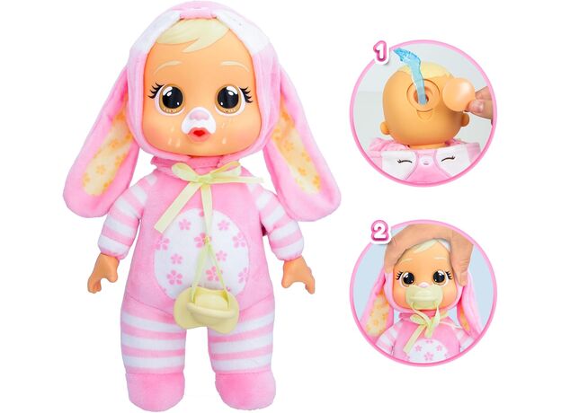 لولا عروسک 24 سانتی Cry Babies با لباس صورتی, image 2