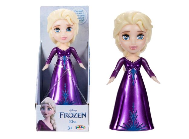عروسک 8 سانتی پرنسس السا با لباس بنفش Disney Frozen, image 