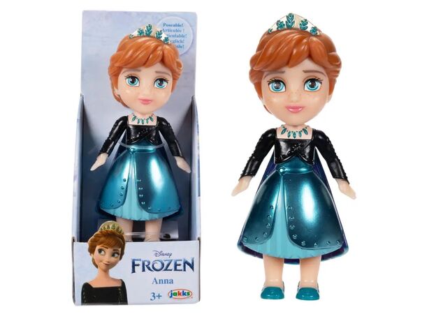 عروسک 8 سانتی پرنسس آنا با لباس مشکی Disney Frozen, image 