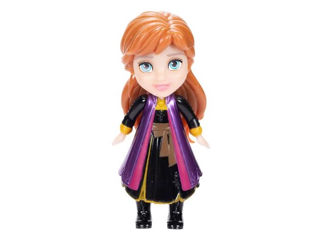 عروسک 8 سانتی پرنسس آنا با لباس بنفش Disney Frozen, image 2