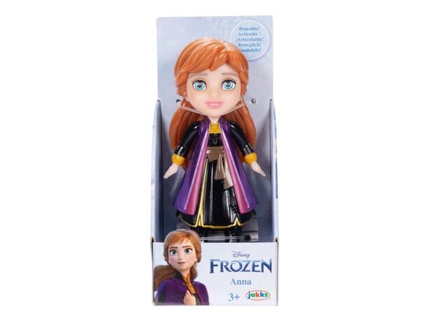 عروسک 8 سانتی پرنسس آنا با لباس بنفش Disney Frozen, image 3