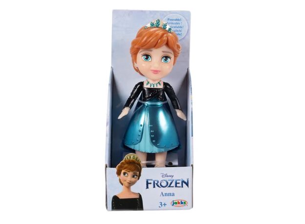 عروسک 8 سانتی پرنسس آنا با لباس مشکی Disney Frozen, image 3