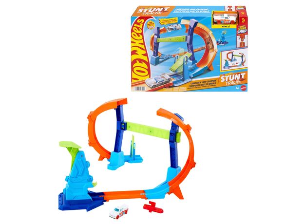پیست ماشین های Hot Wheels سری Stunt Tracks مدل Corkscrew Jump Champion, image 