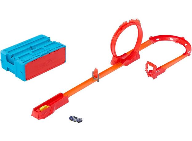 پیست ماشین های Hot Wheels سری Track Builder مدل Flame Stunt Pack, image 3