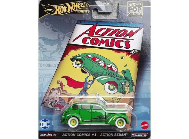 پک تکی ماشین Hot Wheels Premium  سری POP Culture مدل Action Sedan, image 