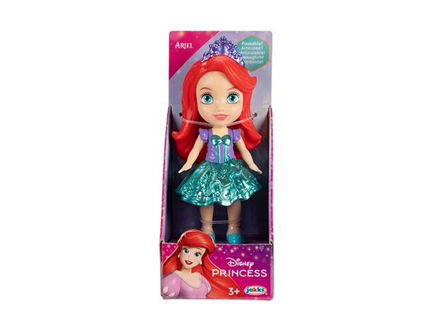 عروسک 8 سانتی پرنسس اریل با دامن Disney Princess, image 3