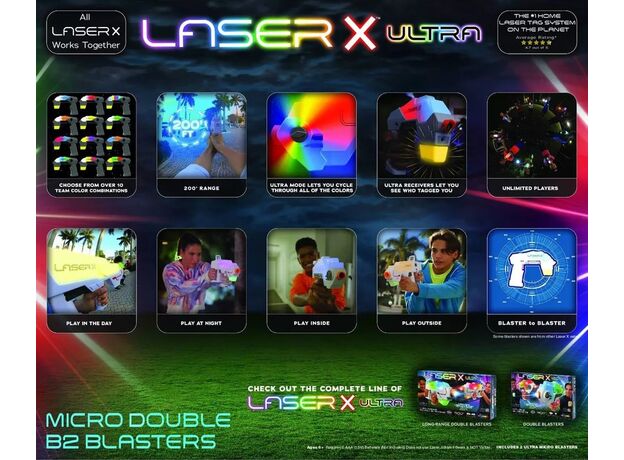 ست دو تایی تفنگ های لیزری میکرو Laser X, image 4
