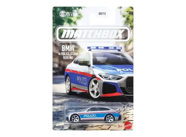 پک تکی ماشین Match Box سری Lifetime مدل BMW i4 Police Sedan, image 