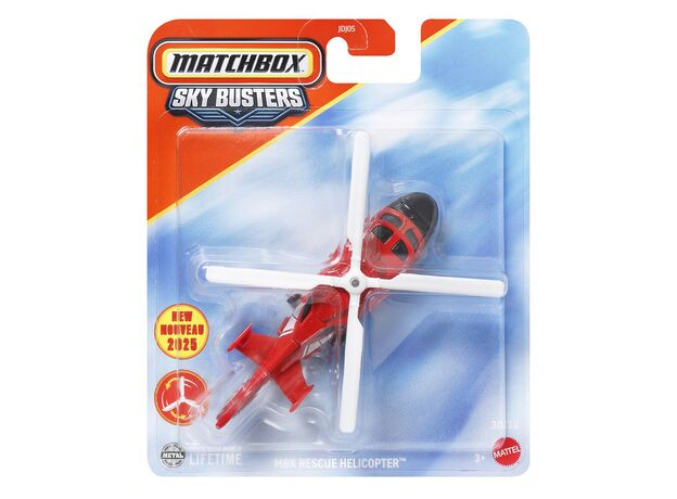 هلی کوپتر فلزی Match Box سری Sky Busters مدل MBX Rescue Helicopter, image 