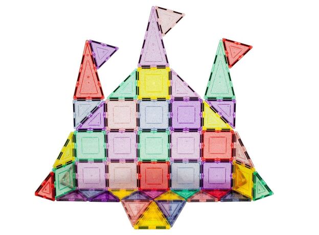 ست 48 عددی بلاک های ساختنی مغناطیسی سری درخشان Picasso Tiles, image 5