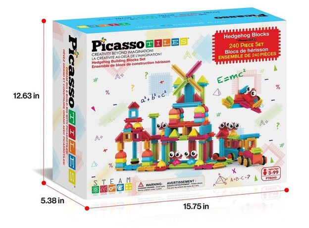 ست 240 عددی بلاک های سری جوجه تیغی Picasso Tiles, image 3