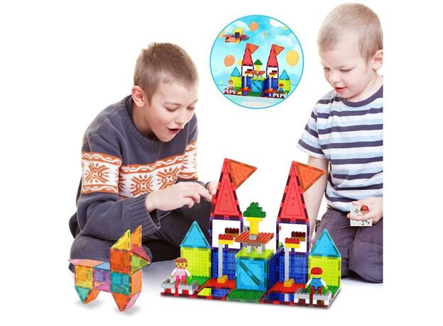 ست 333 عددی بلاک های ساختنی مغناطیسی سری کلاسیک Picasso Tiles, image 2