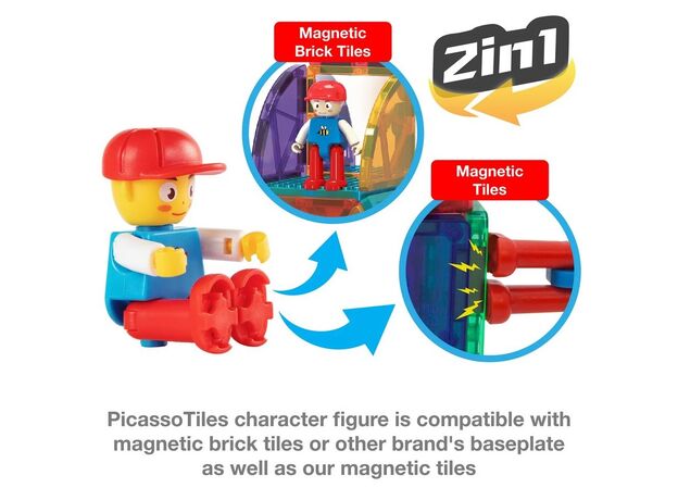 ست 333 عددی بلاک های ساختنی مغناطیسی سری کلاسیک Picasso Tiles, image 6
