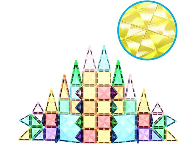 ست 60 عددی بلاک های ساختنی مغناطیسی سری مینی Picasso Tiles, image 7