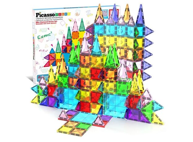 ست 60 عددی بلاک های ساختنی مغناطیسی سری مینی Picasso Tiles, image 8