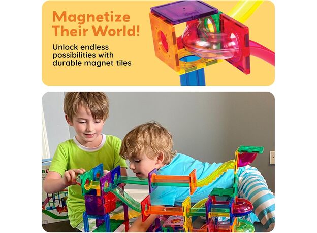 ست 50 عددی بلاک های ساختنی سری مسیر ماربل Picasso Tiles, image 5