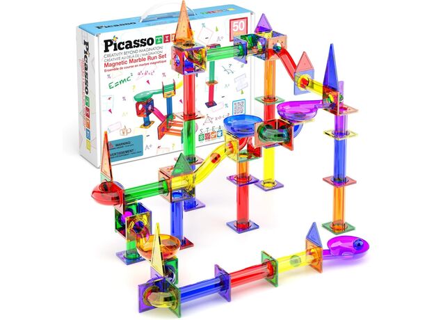 ست 50 عددی بلاک های ساختنی سری مسیر ماربل Picasso Tiles, image 7