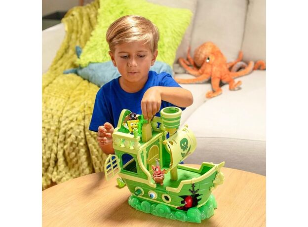 ست بازی کشتی هلندی پرنده باب ‌اسفنجی به همراه 6 فیگور The SpongeBob Movie, image 