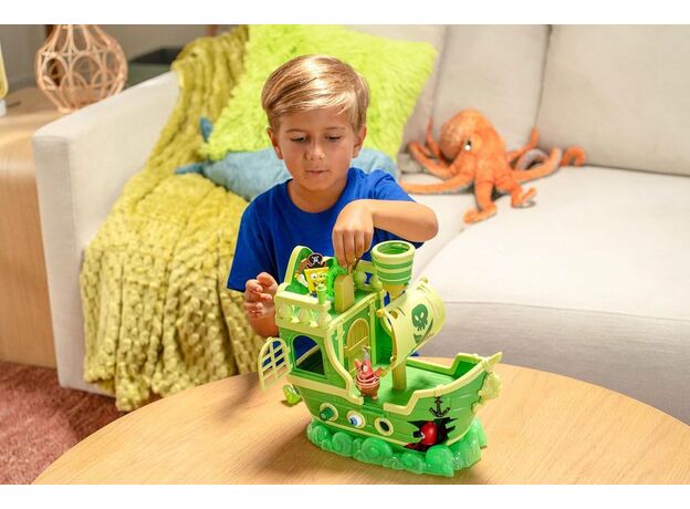 ست بازی کشتی هلندی پرنده باب ‌اسفنجی به همراه 6 فیگور The SpongeBob Movie, image 2