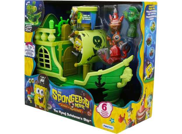 ست بازی کشتی هلندی پرنده باب ‌اسفنجی به همراه 6 فیگور The SpongeBob Movie, image 6