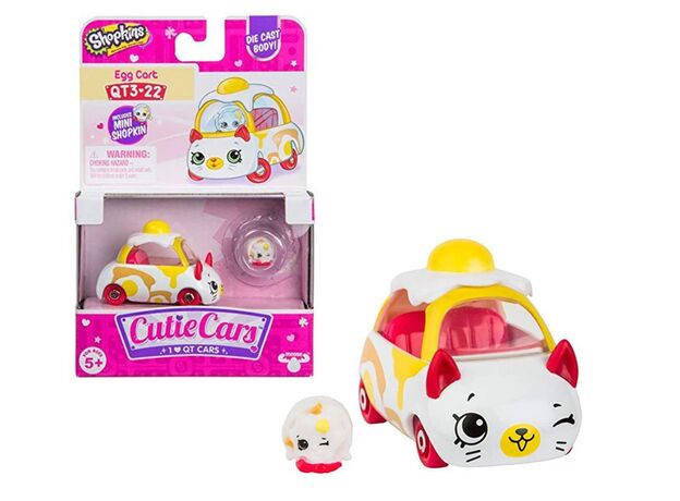 ماشین فلزی تخم مرغی Cutie Cars Shopkins, تنوع: 58300-Egg Cart, image 