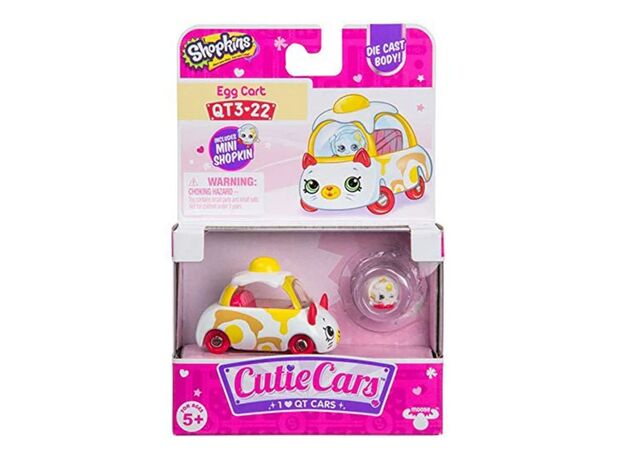 ماشین فلزی تخم مرغی Cutie Cars Shopkins, تنوع: 58300-Egg Cart, image 3