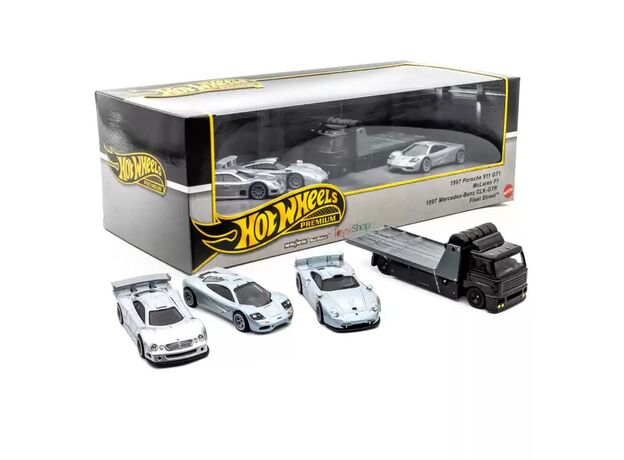 پک 3 تایی ماشین های Premium به همراه کامیون Hot Wheels مدل Fleet Street, image 6