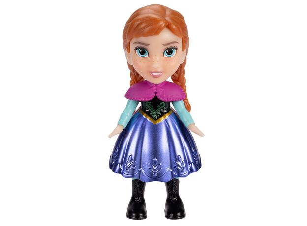 عروسک 8 سانتی پرنسس آنا با دامن بنفش Disney Frozen, image 2