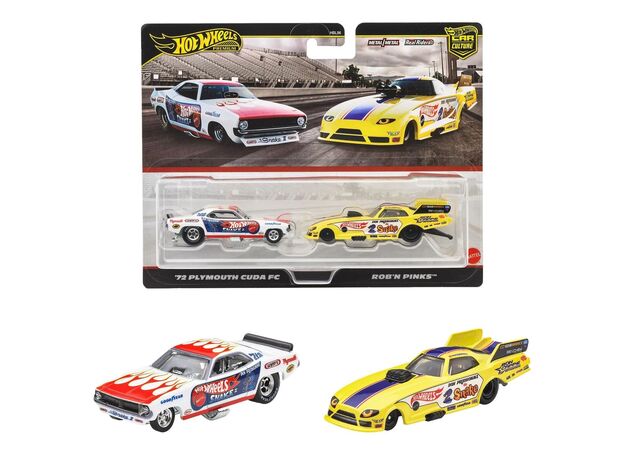 پک دو تایی ماشین های Hot wheels premium سری Car Culture مدل Plymouth, image 