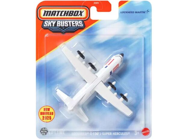 هواپیما فلزی Match Box سری Sky Busters مدل Lockheed C-130 J Super Hecules, image 