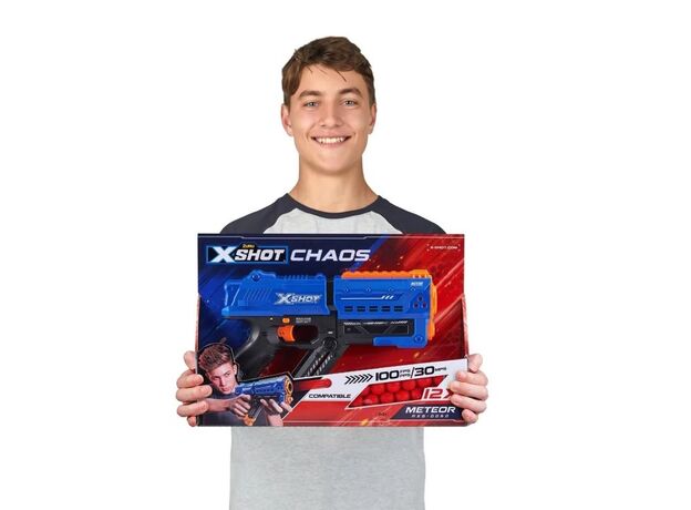 تفنگ اکس شات X-Shot Chaos مدل آبی Meteor, تنوع: 36282 - Blue, image 