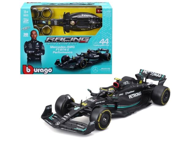 کیت ساخت خودروی دایکست فرمول یک Mercedes-AMG W14 لوئیس همیلتون با مقیاس 1:24 Burago, تنوع: 18-28510-Mercedes, image 