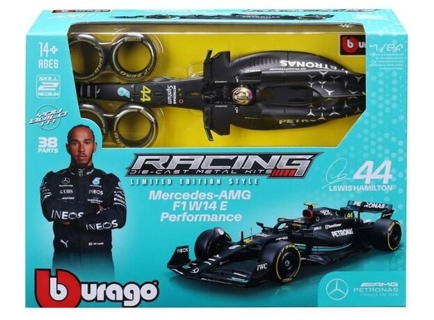 کیت ساخت خودروی دایکست فرمول یک Mercedes-AMG W14 لوئیس همیلتون با مقیاس 1:24 Burago, تنوع: 18-28510-Mercedes, image 7
