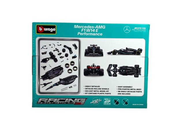 کیت ساخت خودروی دایکست فرمول یک Mercedes-AMG W14 جورج راسل با مقیاس 1:24 Burago, تنوع: 18-28509-Mercedes, image 7
