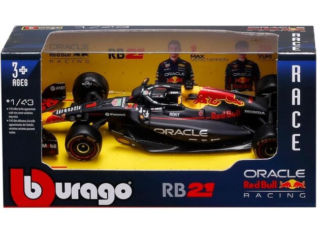 ماشین فلزی فرمول یک ردبول RB21 مکس فرستاپن با مقیاس 1:43 Burago, تنوع: 18-38233-Red Bull, image 7
