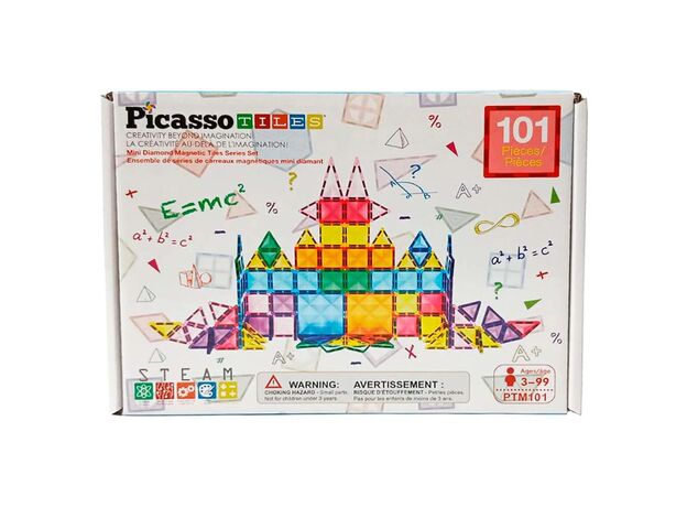 ست 101 عددی بلاک های ساختنی مغناطیسی سری مینی دایمند Picasso Tiles, image 8