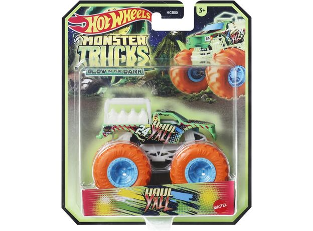 پک تکی ماشین Hot Wheels سری Monster Truck مدل Haul Yall, تنوع: HCB50-Haul, image 