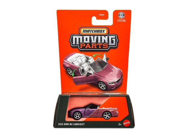 پک تکی ماشین Match Box سری Moving parts مدل 2020 BMW M4 Cabriolet, تنوع: FWD28-BMW, image 