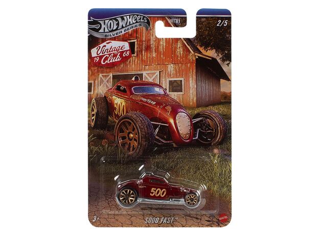 پک تکی ماشین‌ Hot wheels سری Vintage Racing Club مدل Sooo Fast, تنوع: HRT81-Fast, image 