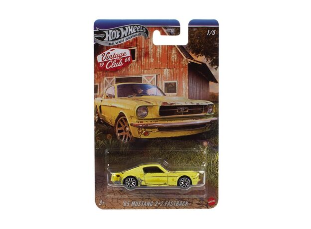 پک تکی ماشین‌ Hot wheels سری Vintage Racing Club مدل 65 Mustang, تنوع: HRT81-Mustang, image 