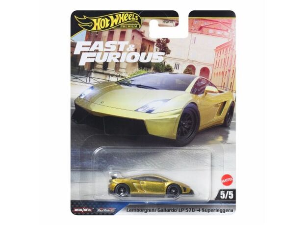 پک تکی ماشین Hot Wheels Premium سری Fast and Furious مدل Lamborghini Gallardo LP 570-4 Superleggera, image 