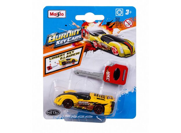 پک تکی ماشین فلزی 7 سانتی به همراه سوئیچ Maisto مدل زرد و مشکی, تنوع: 15101-Yellow and Black, image 